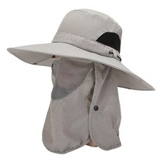 Clever戶外登山釣魚帽, 淺灰色