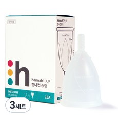 한나컵 생리컵, 중형, 3세트