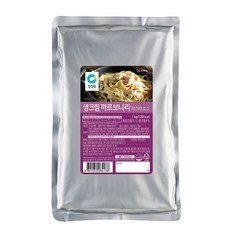 청정원 생크림 까르보나라 소스, 1kg, 1개