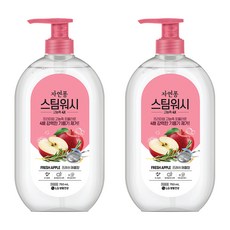 자연퐁 스팀워시 4X 주방세제 애플향, 750ml, 2개 - 애플워시