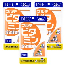 DHC 活力綜合維他命, 30日份裝, 富含維生素B1, 12種均衡成分, 30顆, 455mg, 3包