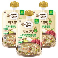 Iggoya 孩童副食品粥 12個月以上, 牛肉大醬湯口味, 100g, 3包