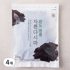 주일 완도 명품 자른다시마, 4개, 250g