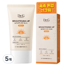 닥터지 브라이트닝 업 모이스처 선크림 SPF50 PA++++, 50ml, 5개