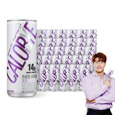 칼로바이 프로틴 스파클링 포도맛, 240ml, 72개