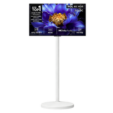 TCL 4K HDR Google TV + TCL 이동식 TV 스탠드 세트, 127cm(50인치), 50V6C, 고객직접설치