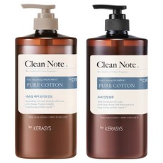 케라시스 클린노트 샴푸 퓨어 코튼향 1L + 퓨어 코튼 트리트먼트 1L, 1개 1세트