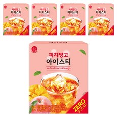 우리차 피치망고 아이스티, 5g, 50개입, 5개