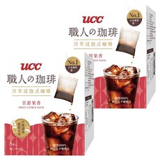 UCC 浸泡式咖啡 甘甜果香, 8入, 冷萃浸泡式咖啡, 8g, 8包, 2盒