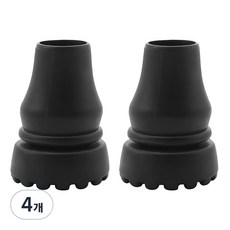 Felis J 橡膠包裝補充棒手杖帽 19 mm, 黑色, 4個