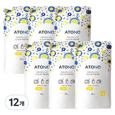 아토엔오투 시그니처 젖병&주방세제 레몬향 리필, 480g, 12개