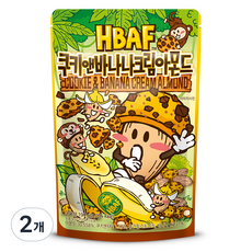 바프 쿠키앤바나나크림 아몬드, 190g, 2개