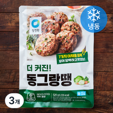 청정원 더 커진 동그랑땡 (냉동), 520g, 3개