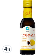 대상 청정원 유자폰즈 소스, 4개, 225g