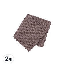 청소 설거지용 극세사 행주 브라운, 2개