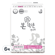 유기농본 착한 팬티라이너, 6개, 28개입, 롱