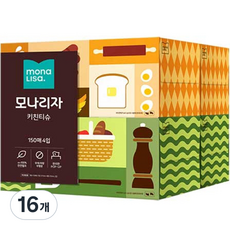 모나리자 키친티슈, 150매, 16개