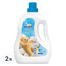 스너글 섬유유연제 허거블 코튼향, 2L, 2개