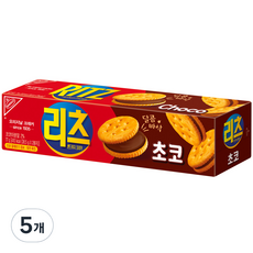 리츠 샌드위치 크래커 초코, 77g, 5개