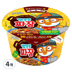 팔도 뽀로로 짜장라면 77g, 4개