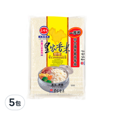 三好米 皇家香米，2.2kg，泰國東北A級香米品種，米粒長型透明白皙，富含纖維質, 5包, 符合國家最高等級