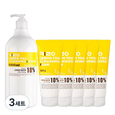 Natural Water Key 卸妝水 1000g 2 款, 潔面乳 1000g + 潔面泡沫 1000g, 3組