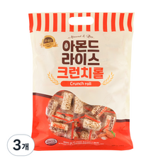 아몬드 라이스 크런치롤, 400g, 3개