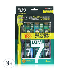 페리오 토탈7 메디컬허브 칫솔 클린프레쉬, 3개, 4개입