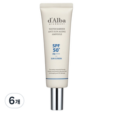 달바 워터 베리어 안티 선 에이징 앰플 SPF50+ PA++++, 50ml, 6개