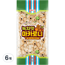 청우 녹차맛 마카로니, 155g, 6개