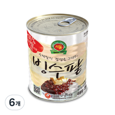 굿모닝서울 국산빙수팥, 850g, 6개