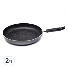 윌리브 실버 메탈릭 분체 후라이팬, 2개, 32cm