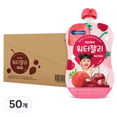 베베쿡 아이쭉쭉 워터젤리 100g, 체리베리, 50개