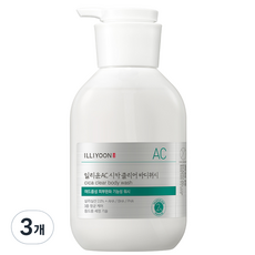 일리윤 AC 시카 클리어 바디워시, 3개, 400ml