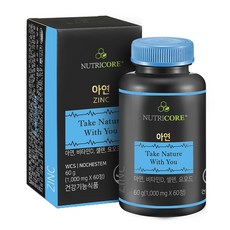 NUTRICORE 鋅補充錠, 60顆, 1罐