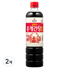 몽고간장 깊은맛 홍게간장 소스, 2개, 900ml