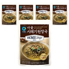 청정원 호밍스 사골 시래기된장국, 450g, 5개