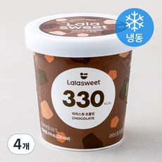 라라스윗 초콜릿 아이스밀크 (냉동), 474ml, 4개