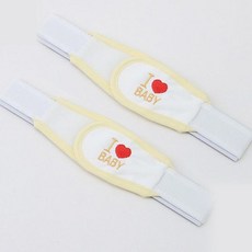 베이비베어 하트 기저귀밴드 2개, 옐로우