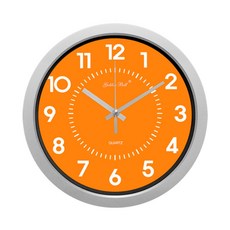[골든벨시계] m비비드 무소음 벽시계 28cm (5종), 오렌지(4050)