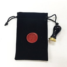 가일아트 미니쎄라믹 예쁜씰코인 씰도장 세트 (해당씰스티커부착), 2p (씰 1p, 코인 32 1p) + 벨벳주머니, 1개