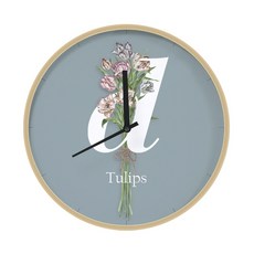 상상후 디자인시계 리베스가브B(우드프레임), 더치튤립
