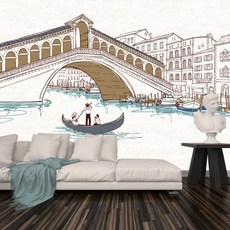 포인트뮤럴벽지