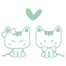 데코사랑 그래픽스티커, 냥이 I