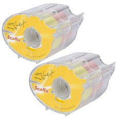 Scalla 메모테이프 MT-24, 2개, 노랑, 핑크 2개, 노랑, 핑크