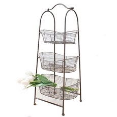 Countryitem 미엘르 3단 바스켓, 브라운