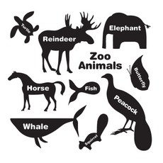 잇스틱스 Basic animal words2 데코스티커, D