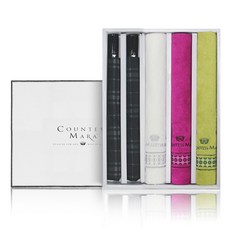 송월우산 2단 모던 체크 우산 2p + 세면타월 3p + 포장박스 + 쇼핑백