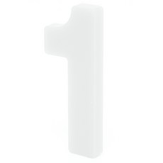 壓克力立式裝飾大寫數字, 1個（白色）
