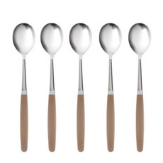 마호커트러리 틴트 성인용 숟가락, 카푸치노, 5개